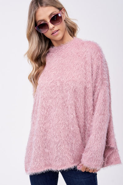 OVER SIZED FUZZY CHUNKY TOP