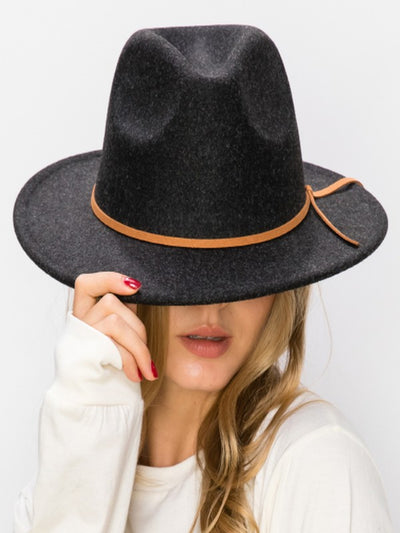 FEDORA HAT SUEDE TIE