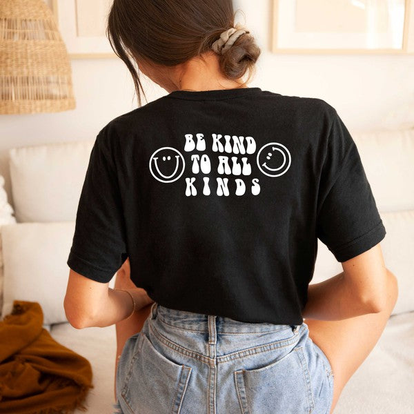 Be Kind To All Kinds Back Short Sleeve Graphic Tee