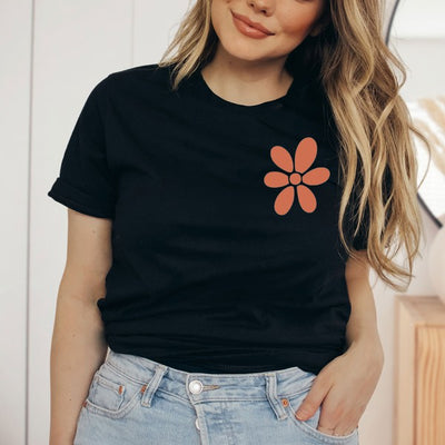 Retro Be Kind Heart Front & Back Graphic Tee