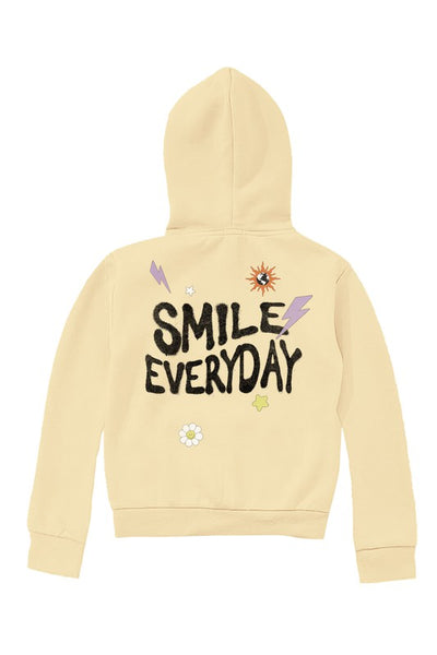 Kids Smile Hoodie-Yellow-Unisex