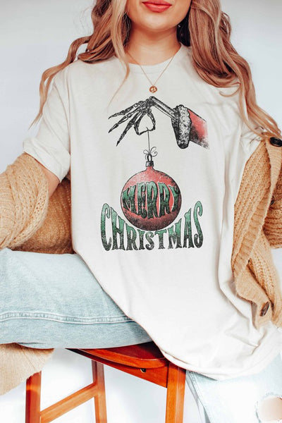 MERRY CHRISTMAS GRINCH GRAPHIC TEE