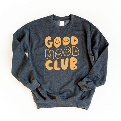 Good Mood Club Smiley  Graphic Sweatshirt