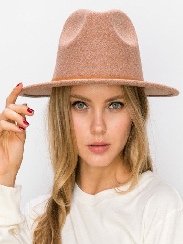 FEDORA HAT SUEDE TIE