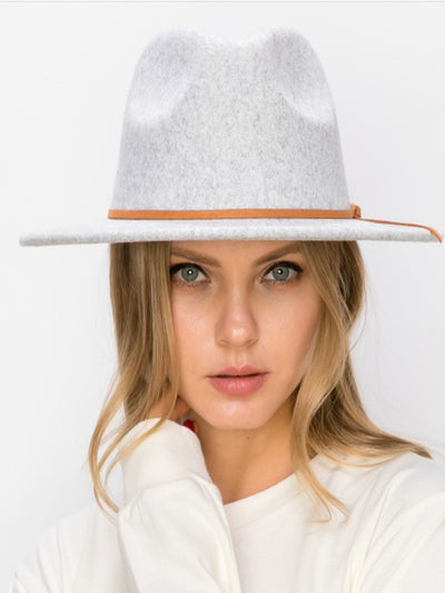 FEDORA HAT SUEDE TIE