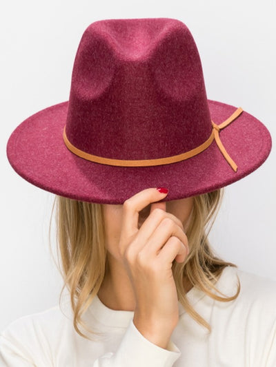 FEDORA HAT SUEDE TIE